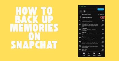How To Back Up Memories On Snapchat