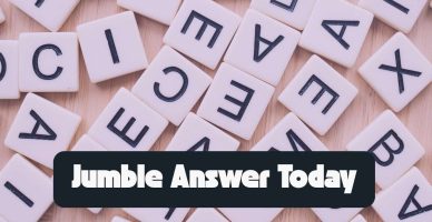 Jumble Answer Today